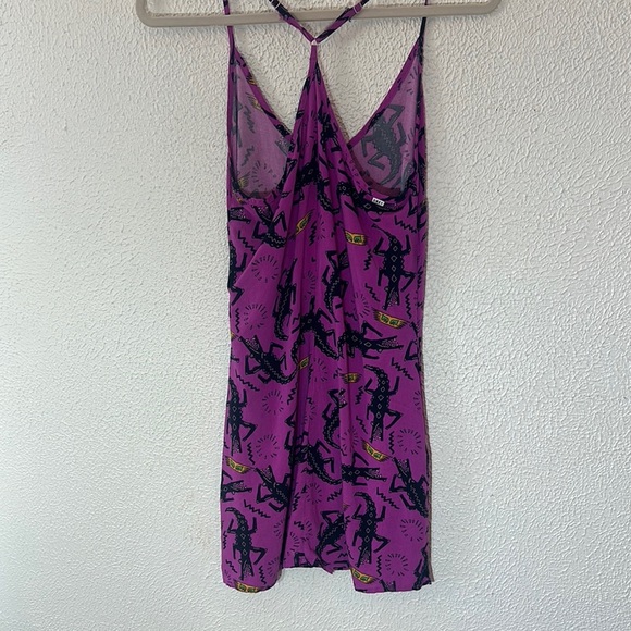 Obey Vibrant Purple Graphic Dress - Picture 5 of 17
